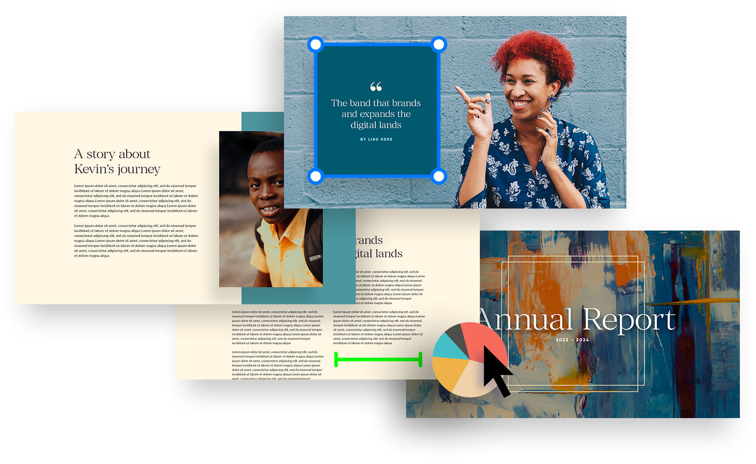 Interactive digital report with video and data visualization